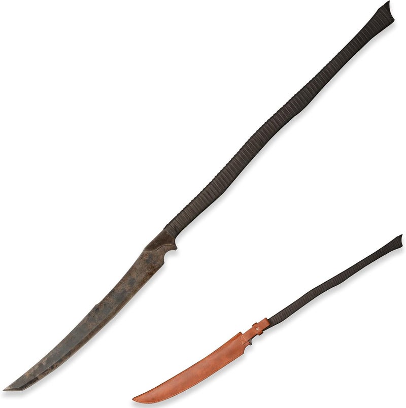 SV Handmade cast Manganese Steel Chopping Blade Sword, Full Tang, Outdoor, Hunting, Camping, Hiking, Survival, with Protective Cover, Multiple Styles to Choose from - Image 1